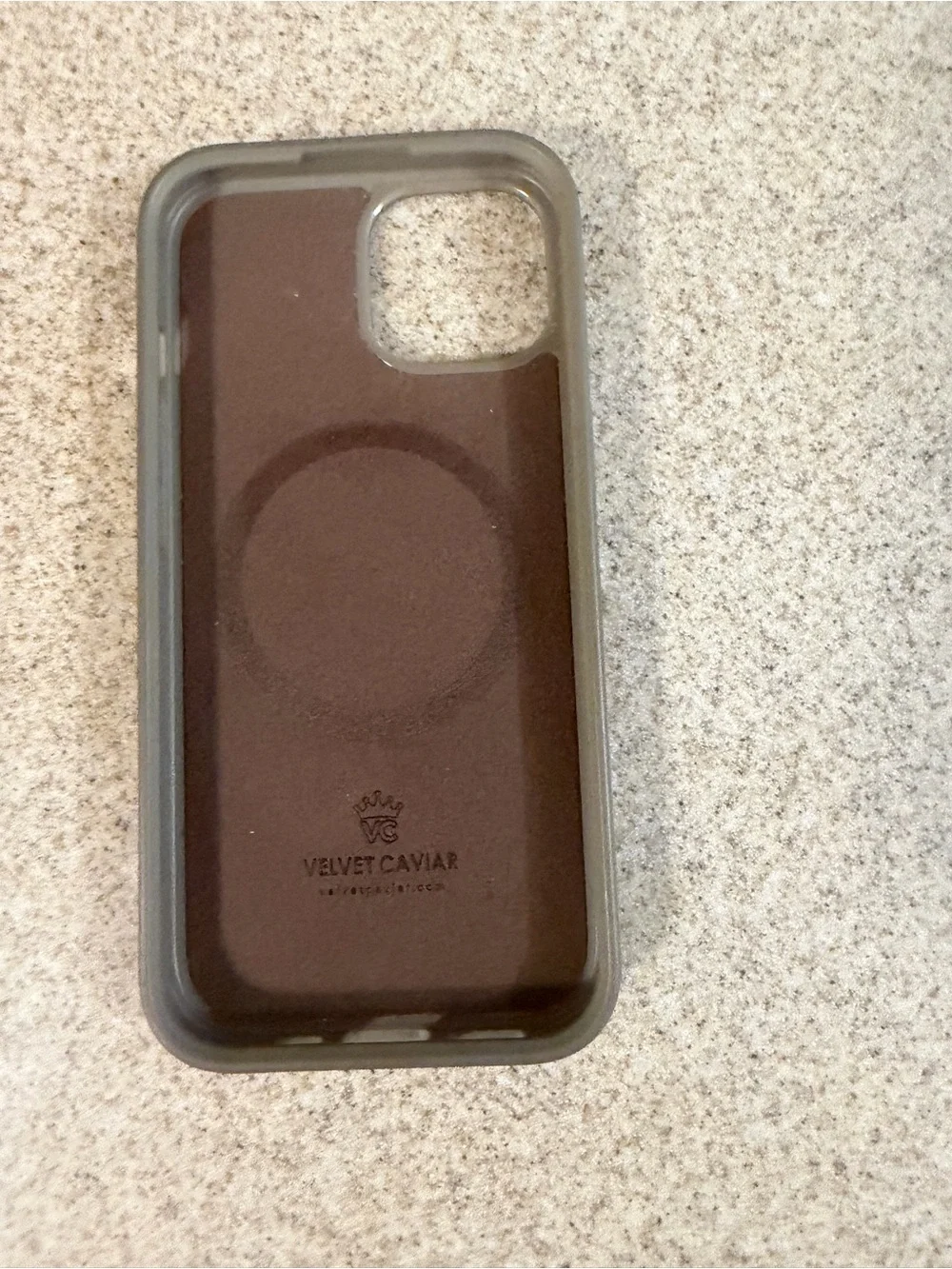 Velvet Caviar Brown MagSafe Compatible Phone Case iPhone 15